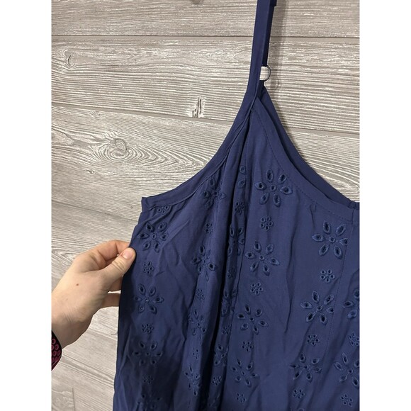 Torrid Navy Maxi Challis Trapeze Dress - Size 0 - Picture 6 of 11